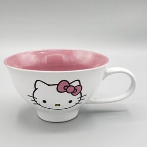 Pink and White Hello Kitty Coffee Tea Cup Mug